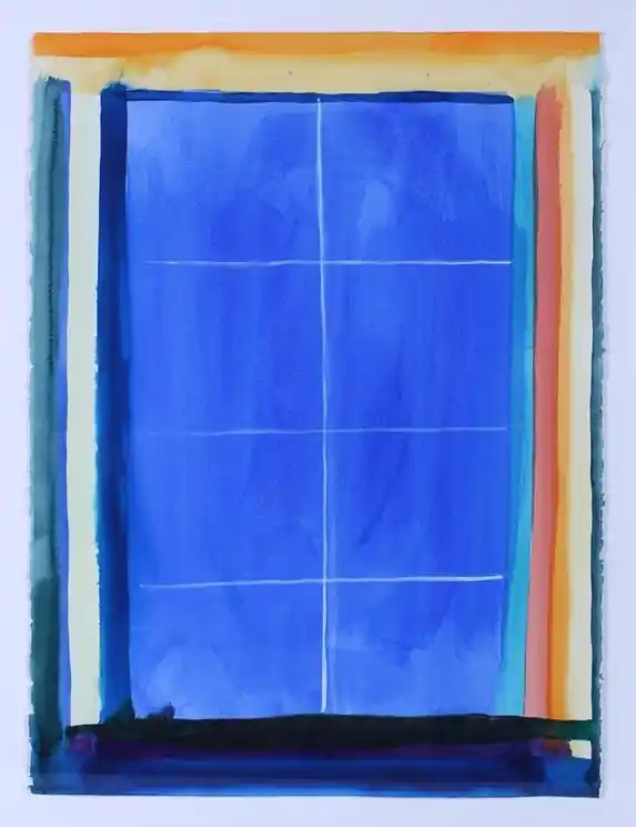 ▷ Untitled 53 - Blue by Ann Thornycroft, 1987 | Watercolor Paintings Super Sale