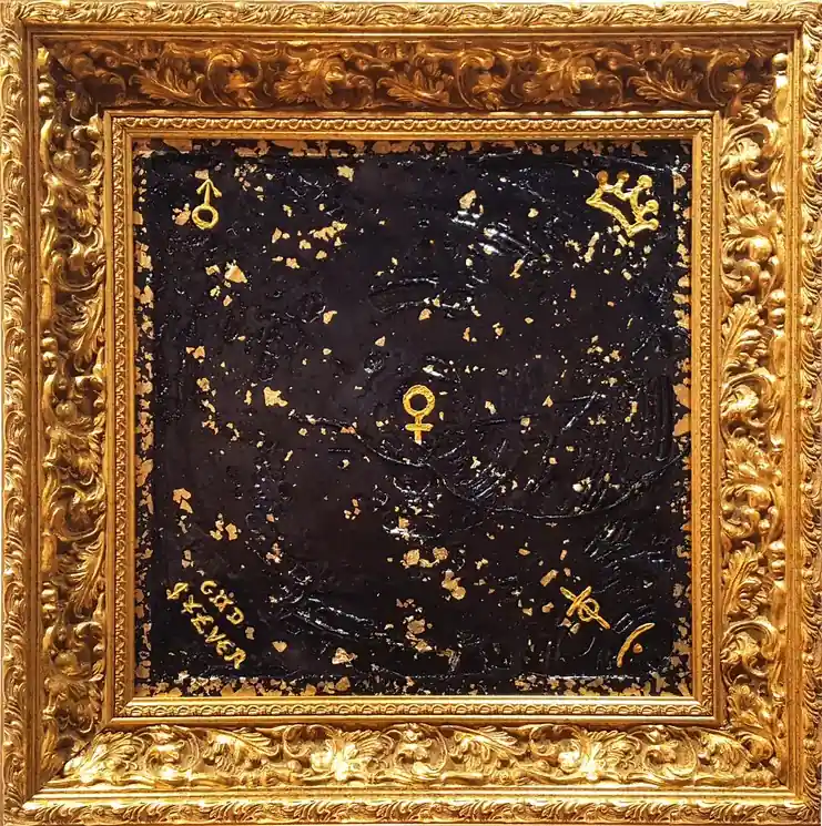 Weekend Sale ▷ Genesis of a new world by God Sylver, 2019 | Gold Leaf Paintings