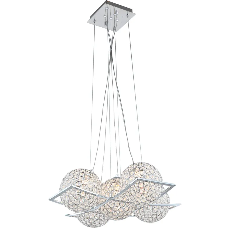 Kent LED 20 inch Chrome Chandelier Ceiling Light In Demand
