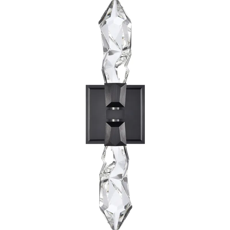 Angelus 2 Light 5.13 inch Satin Brushed Black Wall Sconce Wall Light Bargain