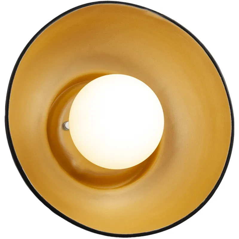 Fast Shipping Ambiance Collection 1 Light 10 inch Carbon Matte Black with Champagne Gold Wall Sconce Wall Light