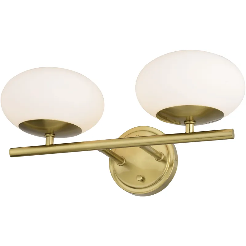 Affordable Sloane LED 16 inch Satin Brass Bathroom Light Wall Light in 2