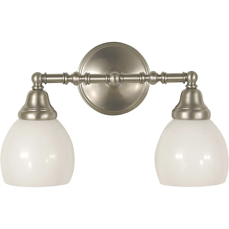 Sheraton 2 Light 15 inch Polished Silver Sconce Wall Light Big Sale