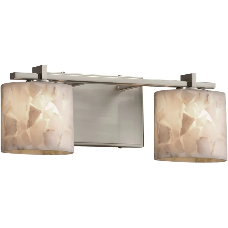 Alabaster Rocks LED 17 inch Brushed Nickel Bath Bar Wall Light Top Pick