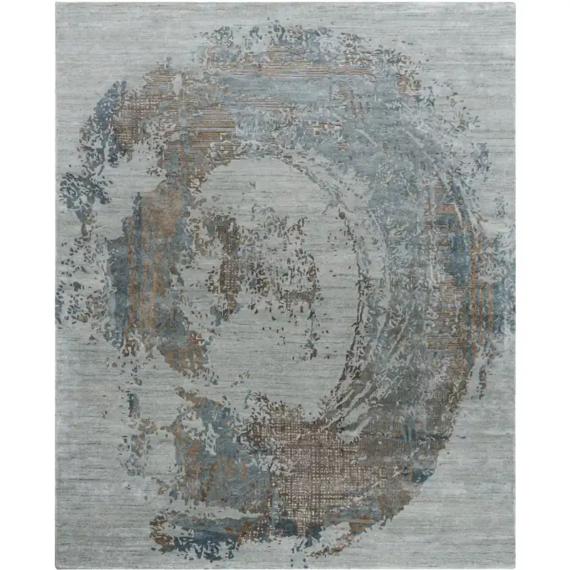 Exclusive Offer Opulence 144 X 108 inch Metallic - Silver/Sage/Grey/Dark Grey/Nickel/Slate Handmade Rug in 9 x 12