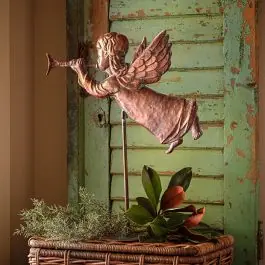Textured Christmas Angel On Stand One Day Deal