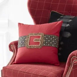 Mega Sale Santa Belt Holiday Accent Pillow