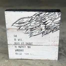 Fan Favorite Tabletop Angels Sign