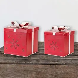 Editor’s Pick Festive Decorative Iron Present Set of 2